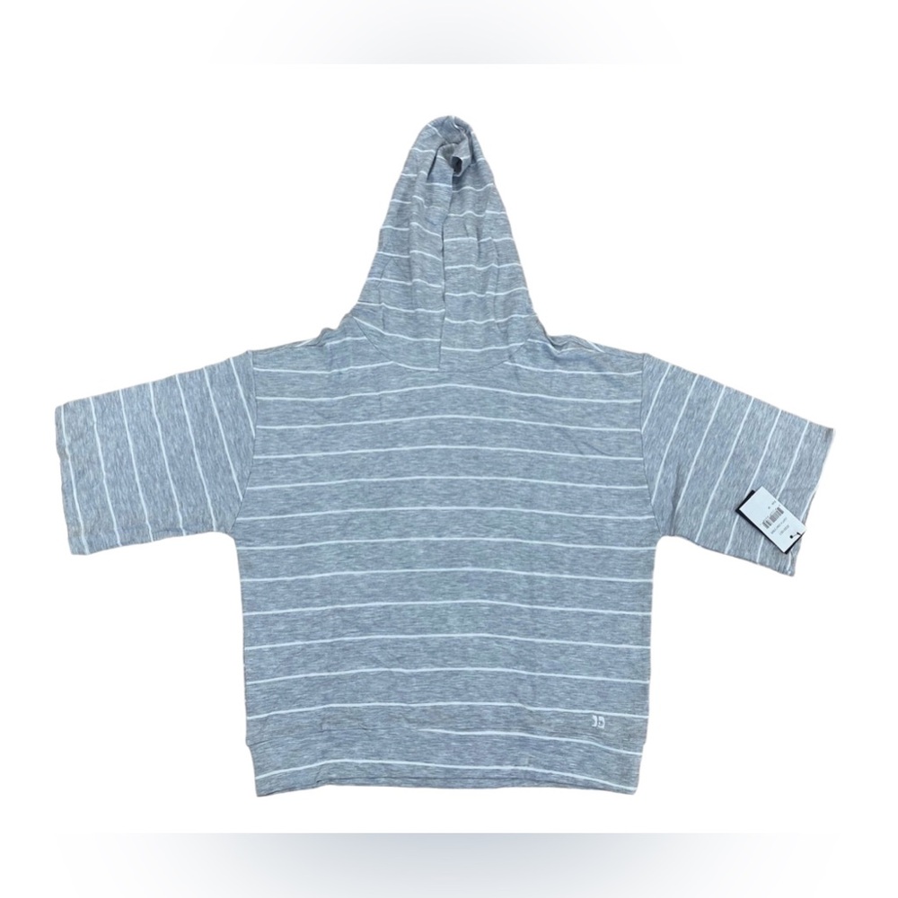 Joe’s Jeans Women’s Hoodie Short Sleeve Striped Top Shirt